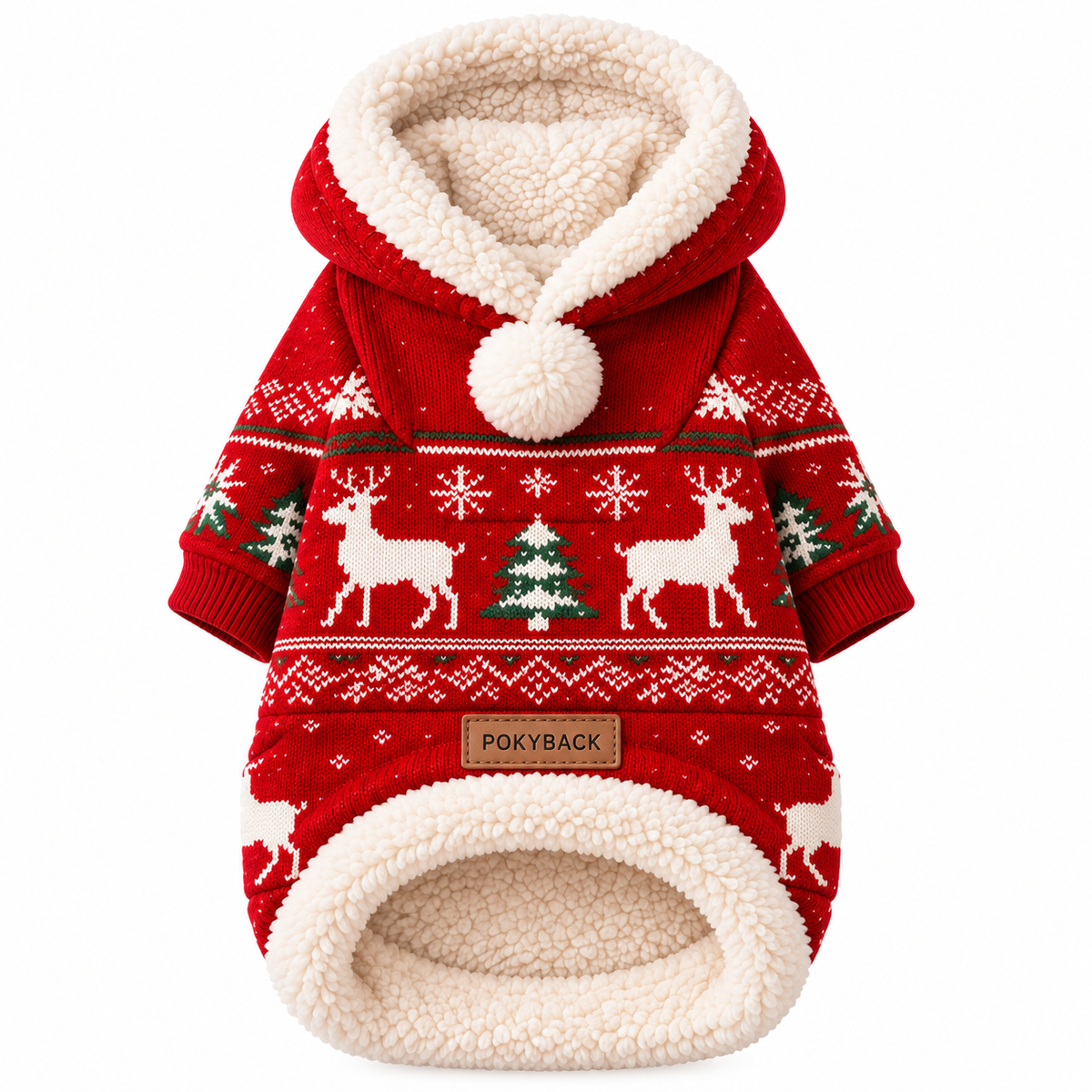 Festive Christmas Dog Hoodie
